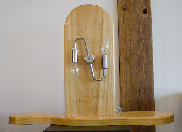 Wooden Table Lamp Pine | Alfred N Bradley Jr