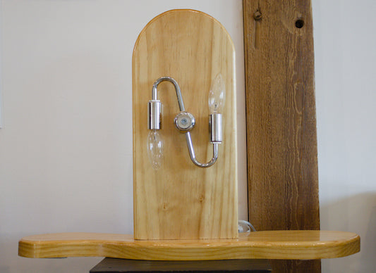 Wooden Table Lamp Pine | Alfred N Bradley Jr